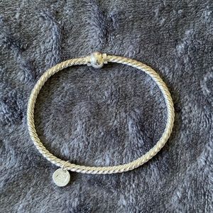 Sterling silver twisted cape cod bracelet